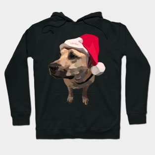 Yellow Lab Christmas Santa Doggy Hoodie